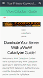 Mobile Screenshot of cataclysmwowguides.com